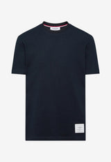 Thom Browne 4-bar Stripes Classic Pique T-shirt Navy MJS123A00050_415