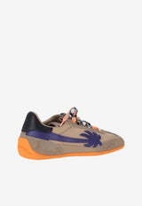 Palm Angels PA 5 Leather Low-Top Sneakers Beige PWIA068F25LEA001_6135