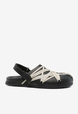 Rick Owens Megalace Lace-Up Mules Black RP02E4817LOOW1_09