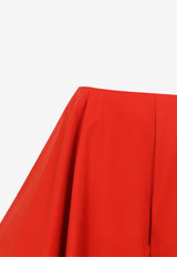 Ruffled Paneled Pants with Cut-Outs