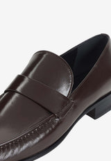 Shiny Leather Loafers