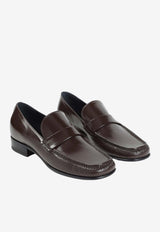 Shiny Leather Loafers