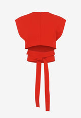 Belted Cropped Top