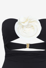 Hegra Crinkled Strapless One-Piece Swimsuit