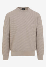 Silk and Cashmere Jacquard Sweater