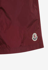 Logo Embroidered Swim Shorts