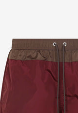 Logo Embroidered Swim Shorts