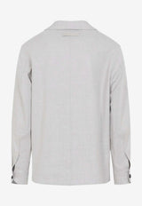 Linen and Wool Long-Sleeved Shirt