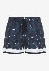 Floral Print Swim Shorts