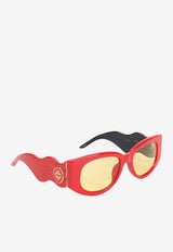 Memphis Oval Wave Sunglasses