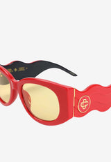 Memphis Oval Wave Sunglasses