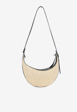 Small Augustina Raffia Shoulder Bag