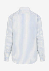 Striped Long-Sleeved Linen Shirt