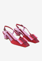 45 Slingback Suede Pumps