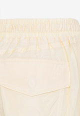 Crushed Silk Cargo Pants