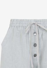 Atti Wide-Leg Linen Pants