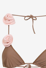 Ashar 3D Flower Halterneck Bikini