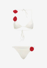 Ashar 3D Flower Halterneck Bikini
