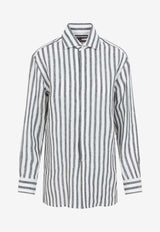 Striped Relaxed Linen Shirt