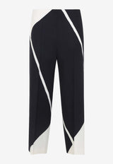 Twill Printed Tailored Pants