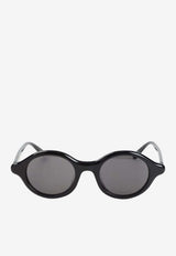 Epsilon Slim Round Sunglasses