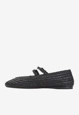 Woven Leather Ballet Flats