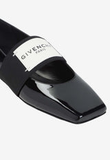 Square-Toe Patent Leather Ballet Flats
