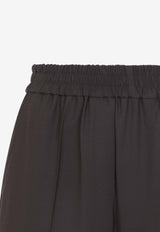 Wide-Leg Track Pants