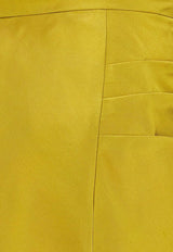 Valentino Shantung Silk Midi Skirt Yellow 8B0RAEY59F3R0X_MEDALLION_42176914