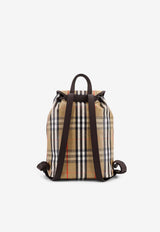 Burberry Coated Canvas Check Highlands Backpack Beige 8119920A2021_SAND_40017707
