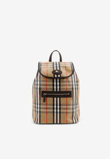 Burberry Coated Canvas Check Highlands Backpack Beige 8119920A2021_SAND_40017707