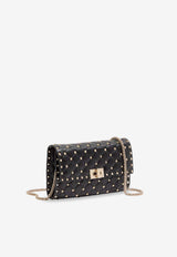 Valentino Rockstud Spike Leather Crossbody Bag Black 8W0B0137NAP0NO_Black_42176923