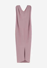 Balenciaga Silk Crepe Sack Midi Dress Pink 872519TUT145663_Dusty Pink_44824494