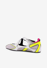 The Attico Floor 01 Ballet Flats Silver 260WSH00871MIX024AA465_HOLOGRAPHIC SILVER_49751013