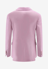 SEAFARER Carmen Double-Breasted Silk-Blend Blazer Pink SWJ0135TWF01110003040_Pink_54423265