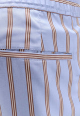 Tom Ford Silk Striped Bermuda Shorts Light Blue SSC009FMS111UUB_MultiColour_40468879