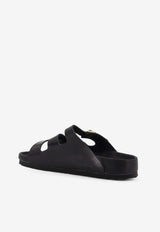 Birkenstock Florida Patent Leather Buckle Sandals Black 1029385SHINE BLACK_SHINE BLACK_49864397