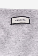 Entire Studios Logo-Refined Cropped Top Gray ESSS26BS018766238_PEBBLE_58116760
