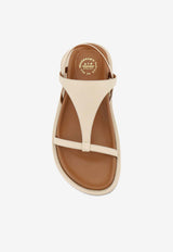 ATP Atelier Ultimo Leather Sandals Beige 1233841100_Mandorla_54418033