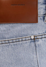 Entire Studios Washed Straight-Leg Jeans Blue ESSS26DP032596261_OLD BLUE_58116778
