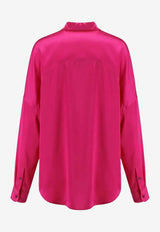 Dries Van Noten Casia Silk Buttoned Shirt Fuchsia 2610107003024304_Fuchsia_54420838