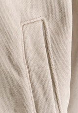 Entire Studios Zip-Up Hooded Sweatshirt Beige ESSS26HO030120073_Beige_58116810