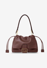 Fendi Medium Mamma Baguette Leather Shoulder Bag Brown 8BR833AQ0DF1PPM_MOGANO OS_60007734