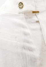 Elisabetta Franchi Daily Straight-Leg Pants Ivory PA12762E2360_Ivory_41973220
