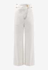 Elisabetta Franchi Daily Straight-Leg Pants Ivory PA12762E2360_Ivory_41973220