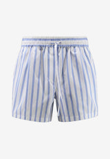 Dolce & Gabbana Striped Mini Shorts Light Blue FTDJHTFR52WS8051_RIGATO_40005328