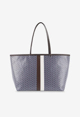 Tory Burch Racer Coated Canvas Tote Bag Multicolor 178726400_Blue_40005394