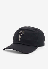 Rick Owens DRKSHDW Logo-Embroidered Baseball Cap Black DA01F4478TEEM80908_BLACK PEARL_54407858