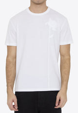Valentino Flower Embroidered T-shirt White 4V0MG01F-A22-0BO