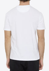 Valentino Flower Embroidered T-shirt White 4V0MG01F-A22-0BO